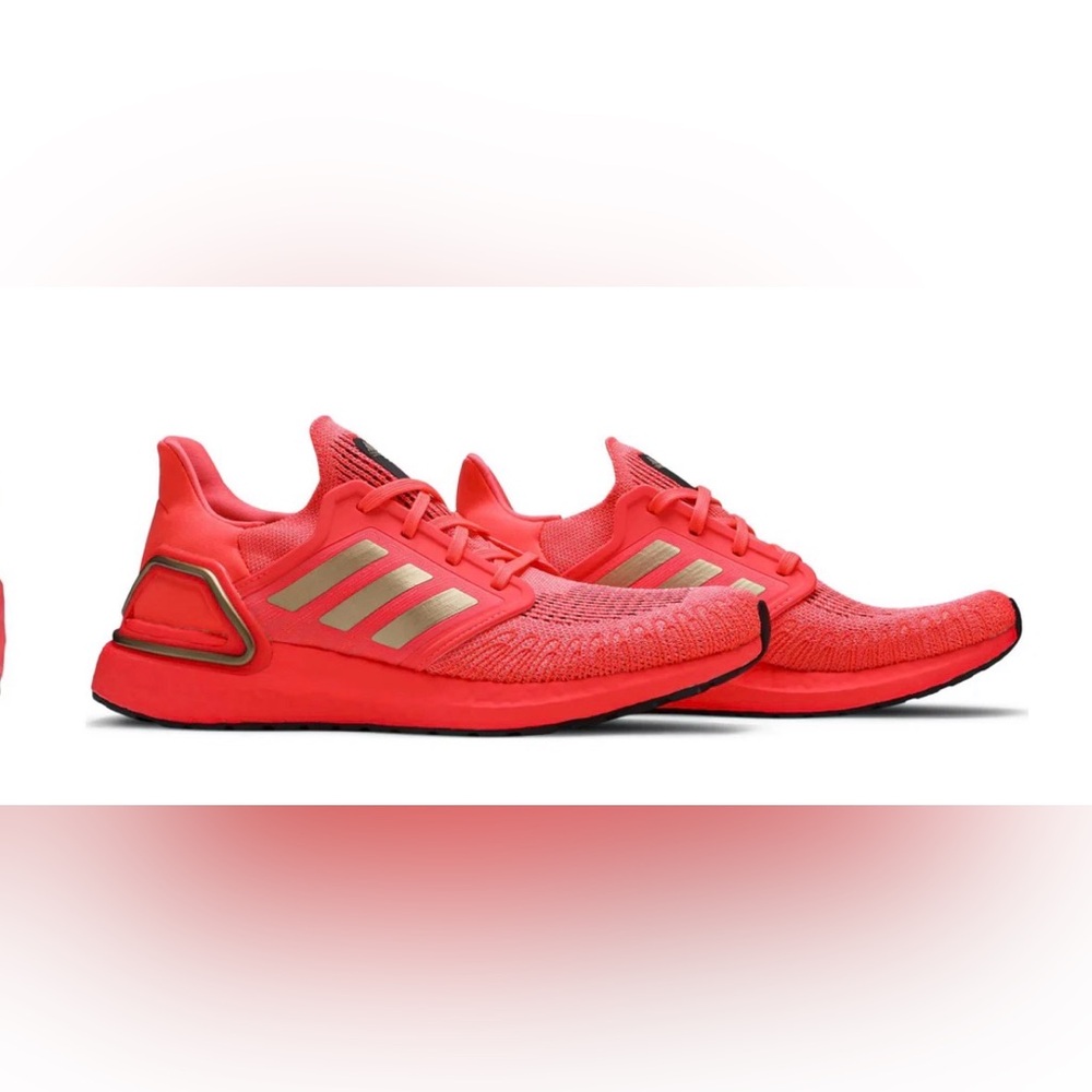 Adidas Women’s Ultraboost 20-Signal Pink & Gold Running Shoes